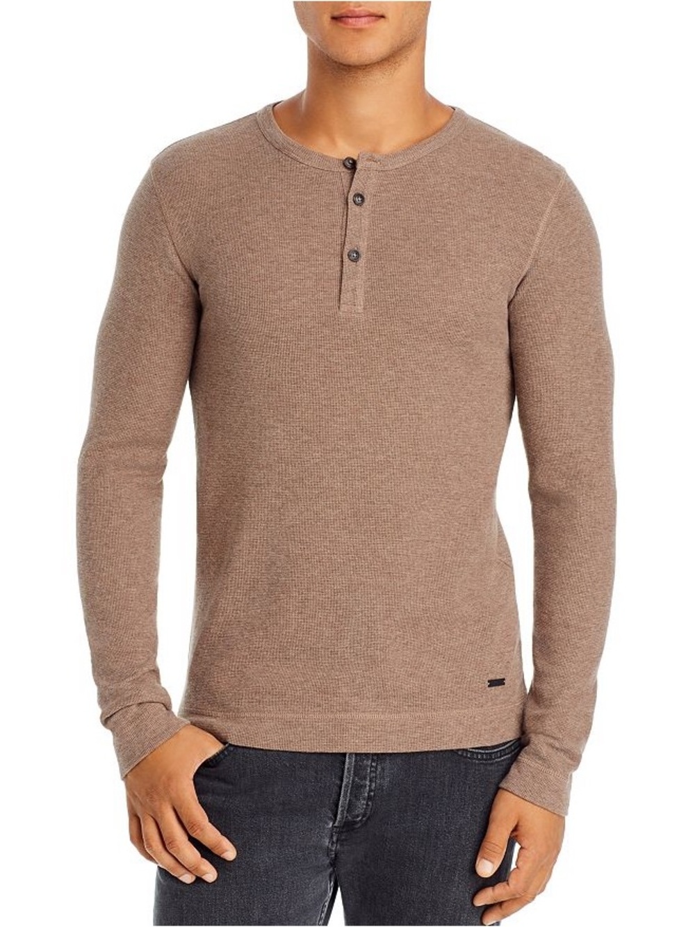 Boss by Hugo Boss Men's Slim-Fit Henley T-Shirt M